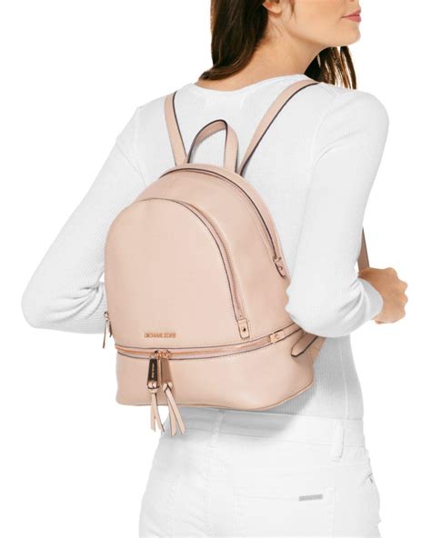 michael kors rhea zip medium backpack soft pink|michael michael kors rhea zip medium backpack .